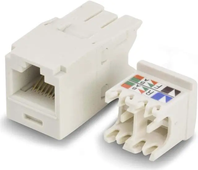 Main image of Panduit Mini-Com TX6 Plus Giga-Channel Cat6 Jack, Off-White, Box of 50 CJ688TGIW