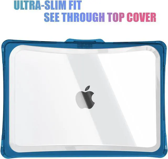 Alt view image 3 of 5 - IBENZER Hexpact Compatible with 2025 2024 2023 2022 MacBook Air 13 inch Case M4 A3240 M3 A3113 M2 A2681, Heavy Duty Case & KeyboardCover & ScreenFilm for Mac Air 13.6, Navy Blue, HPE-KK-NVBL+2