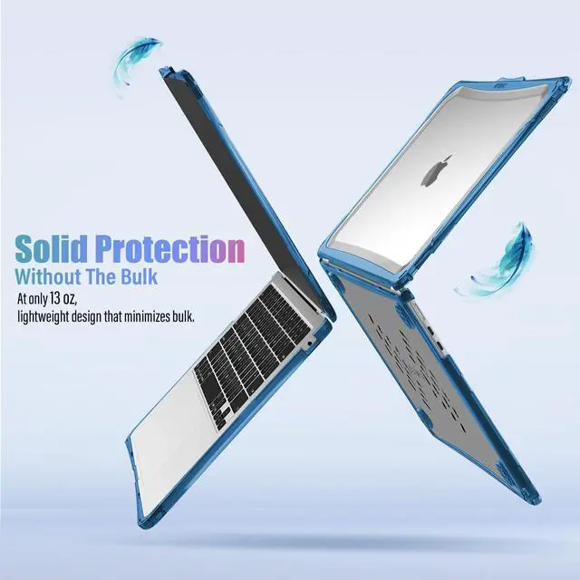 Alt view image 5 of 5 - IBENZER Hexpact Compatible with 2025 2024 2023 2022 MacBook Air 13 inch Case M4 A3240 M3 A3113 M2 A2681, Heavy Duty Case & KeyboardCover & ScreenFilm for Mac Air 13.6, Navy Blue, HPE-KK-NVBL+2
