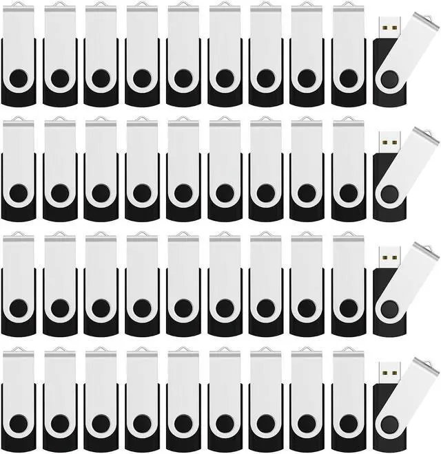 Main image of Aiibe 4GB Flash Drive 100 Pack - USB 2.0 Thumb Drive, Black