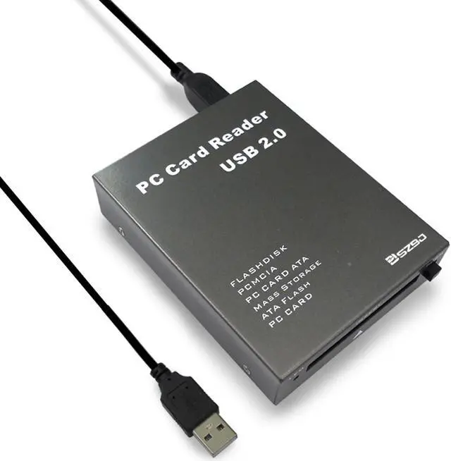 Main image of SZBJ USB2.0 Plastic Version Interface PCMCIA Card Reader,Read Flashdisk,PCMCIA,PC Card ATA,Mass Storage ATA Flash,PC Card (Card Reader, Gray)