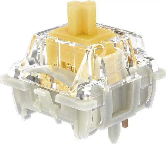 Main image of DRAOZA Gateron G Yellow Pro 3.0 Switches,5-Pin Pre Lubed RGB SMD Linear Switches for MX Gaming Mechanical Keyboard (G Pro 3.0,Yellow,108PCS)