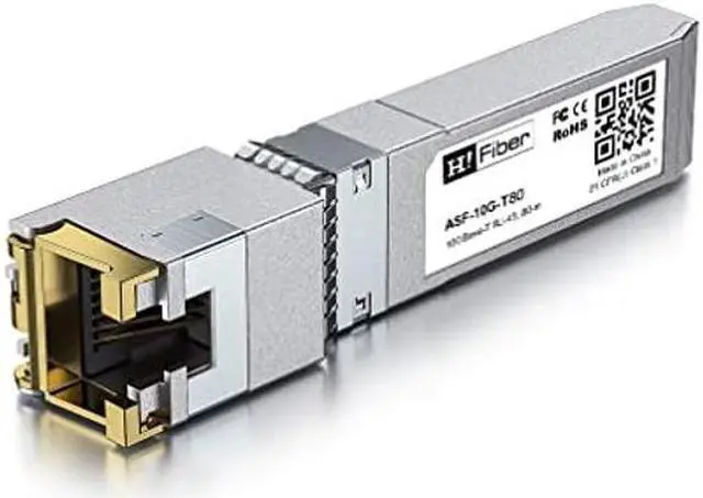 Alt view image 2 of 5 - 4 Pack 10Gb SFP+ to RJ45 Module, 80 Meter, 10Gbase-T Ethernet SFP+ Copper Transceiver for Cisco, Meraki, MikroTik, Ubiquiti, Unifi, Netgear, D-Link and More, Cat6a/Cat7/Cat8