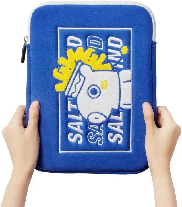 Alt view image 2 of 5 - BT21 Bite Collection MANG Character Tablet Sleeve Bag Case Cover, Compatible with 10 Inch iPad Air, iPad Pro, Galaxy Tab, Blue