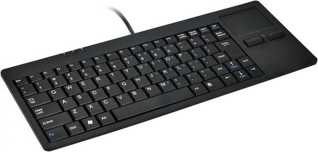 Main image of MCSaite Wired Silm Keyboard with Touchpad - Portable Scissors Foot Structure - USB Port with 1 Hubs Fit with Professional or Industrial Use for Computer Laptop Mac Notebook