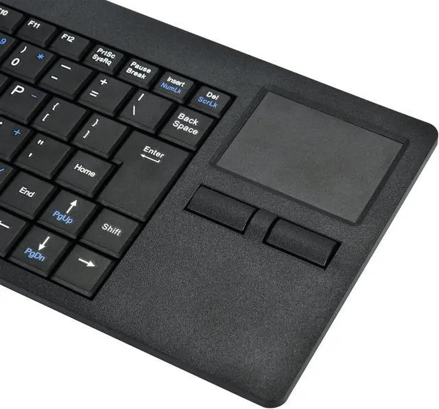 Alt view image 4 of 5 - MCSaite Wired Silm Keyboard with Touchpad - Portable Scissors Foot Structure - USB Port with 1 Hubs Fit with Professional or Industrial Use for Computer Laptop Mac Notebook