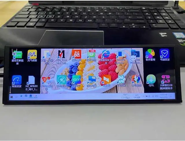 Alt view image 5 of 5 - 7.9inch IPS Screen for Aida64 1280x400 Computer Temperature Fan Speed Monitoring CPU GPU SSD Sub Monitor Display with Drive Board