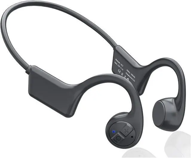 Main image of ROPASOMIC Bone Conduction Headphones, 12 Hours Playtime Bluetoeth 5.3 Headset Open Ear Wireless Earphone - IP55 Sweatproof Built-in Mic,Perfect for Running Cycling Hiking Workouts(Black)