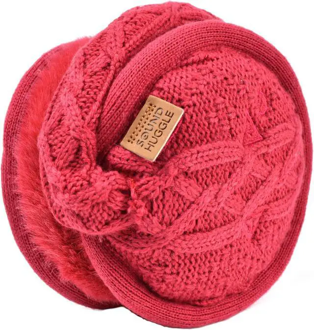 Alt view image 2 of 5 - Sound Huggle Bluetooth Earmuff Headphones, Ruby Red