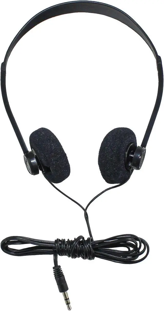 Alt view image 2 of 5 - Soundnetic SN06 Bulk Headphones 100 Pack  Disposable Stereo Limited Use Headphones, Black  Affordable for Schools, Testing, Libraries