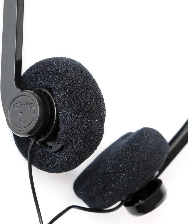 Alt view image 3 of 5 - Soundnetic SN06 Bulk Headphones 100 Pack  Disposable Stereo Limited Use Headphones, Black  Affordable for Schools, Testing, Libraries