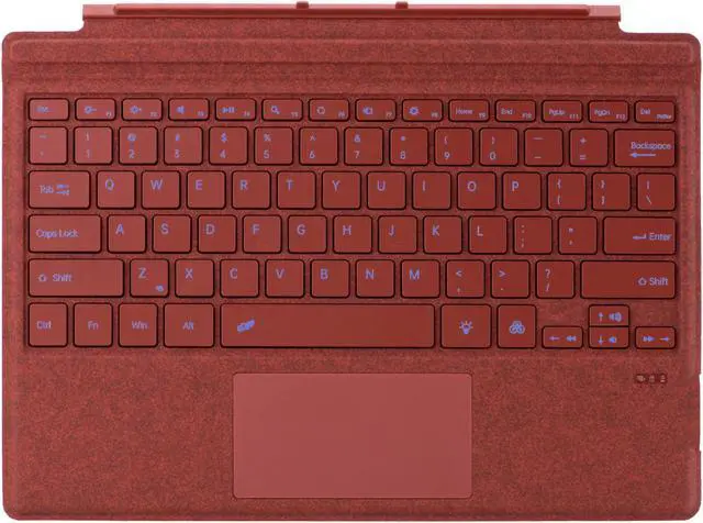 Main image of mobee Type Cover for Microsoft Surface Pro 7+/ Pro 7 / Pro 6 / Pro 5 / Pro 4 / Pro 3,7 Colour Backlight Slim Bluetooch Type Keyboard with Multi-Touch Trackpad Tablet Keyboard (Poppy Red)