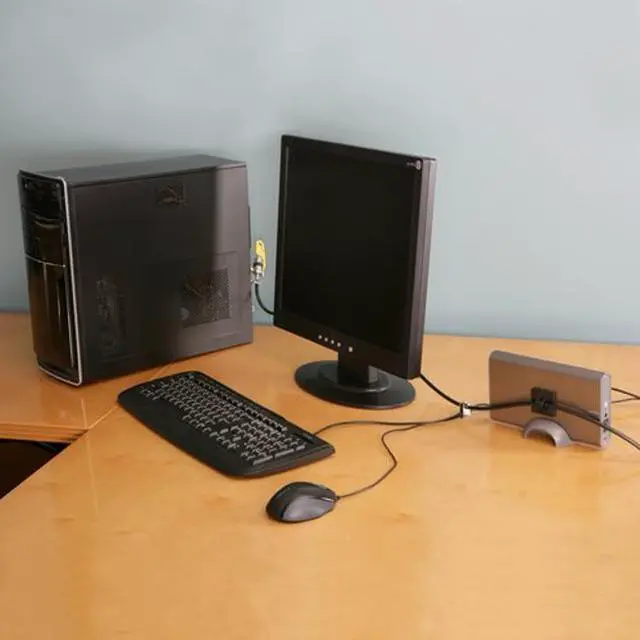 Alt view image 2 of 2 - Kensington K64615US Desktop Computer and Peripherals Locking Kit
