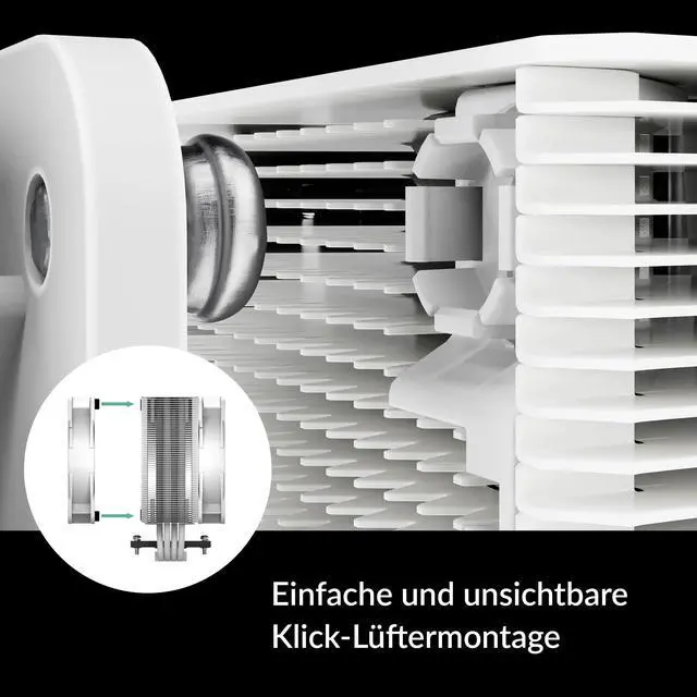 Alt view image 2 of 5 - ARCTIC Freezer 36 A-RGB - Single-Tower CPU Cooler with Push-Pull, Two Pressure-optimised 120 mm P Fans and ARGB Lighting, Fluid Dynamic Bearing, 200-2000 RPM, 4 Heatpipes, incl. MX-6 Thermal Compound