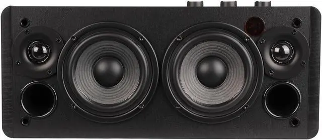 Alt view image 2 of 5 - Edifier D12 Integrated Desktop Computer Speakers with Bluetooth 5.0, Wireless Stereo Tabletop Speaker 70 Watts RMS with Subwoofer Line Out, RCA, Aux Input for PC Monitor Laptop -Black