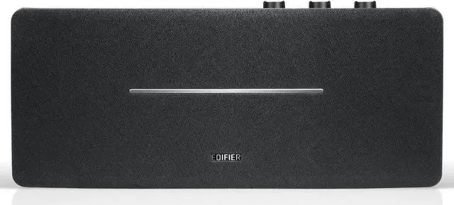 Alt view image 4 of 5 - Edifier D12 Integrated Desktop Computer Speakers with Bluetooth 5.0, Wireless Stereo Tabletop Speaker 70 Watts RMS with Subwoofer Line Out, RCA, Aux Input for PC Monitor Laptop -Black