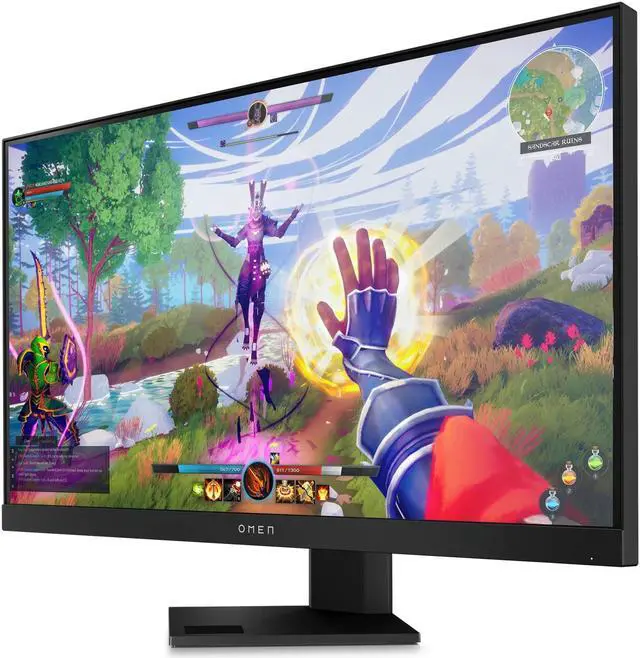 Alt view image 3 of 5 - OMEN 25i Gaming Monitor, 1080p IPS FHD Display, 165Hz with 1ms Response Time, VESA HDR 400, NVIDIA G-SYNC Compatible, AMD FreeSync Premium Pro, VESA Mounting, Console Compatible, Eyesafe Screen, Black