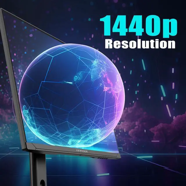 Alt view image 5 of 5 - Viewedge Gaming Monitor 27 inch QHD (2560x1440p) 240Hz Computer Monitor, 1ms HDR10 IPS DisplayPort HDMI 2K Vertical Monitor, Wall Mountable Built-in Speakers