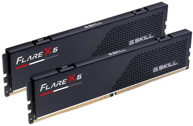 Alt view image 2 of 5 - G.SKILL Flare X5 Series (AMD Expo) DDR5 RAM 48GB (2x24GB) 5200MT/s CL40-40-40-83 1.10V Desktop Computer Memory UDIMM - Matte Black (F5-5200J4040A24GX2-FX5)