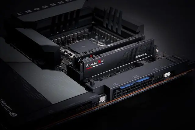Alt view image 4 of 5 - G.SKILL Flare X5 Series (AMD Expo) DDR5 RAM 48GB (2x24GB) 5200MT/s CL40-40-40-83 1.10V Desktop Computer Memory UDIMM - Matte Black (F5-5200J4040A24GX2-FX5)