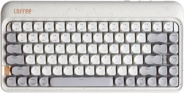 Main image of LOFREE Zero ARTZ Mechanical Keyboard, 75% Rechargeable Hot-swappable Keyboards with 3 Types Connection for Windows, Mac OS, Linear Switches/Terrazzo Grey