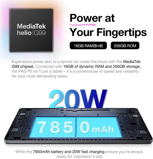 Alt view image 4 of 5 - AGM Tablet, 11" Android Tablet with MTK G99, 16GB 256GB 2TB TF, 90Hz FHD IPS Touchscreen Widevine L1, 12H Battery, 5G WiFi, BT 5.0, Dual Camera, Tablets 2025