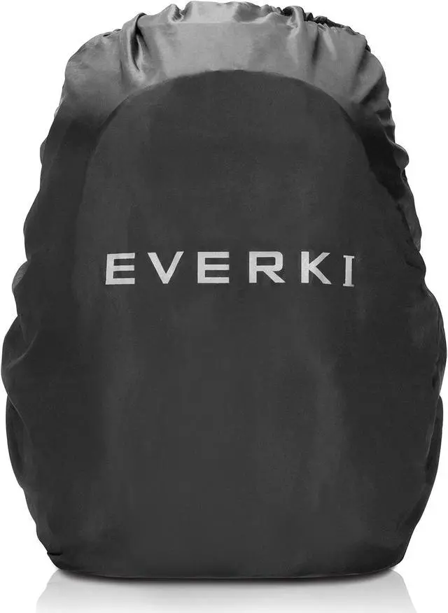 Alt view image 4 of 5 - EVERKI Concept 2 Professional Travel Laptop Backpack for Men & Women - Durable Computer Back Pack with Ballistic Nylon & Leather, Travel Friendly for 17.3 Inch Laptop Business Backpack (EKP133B) Black