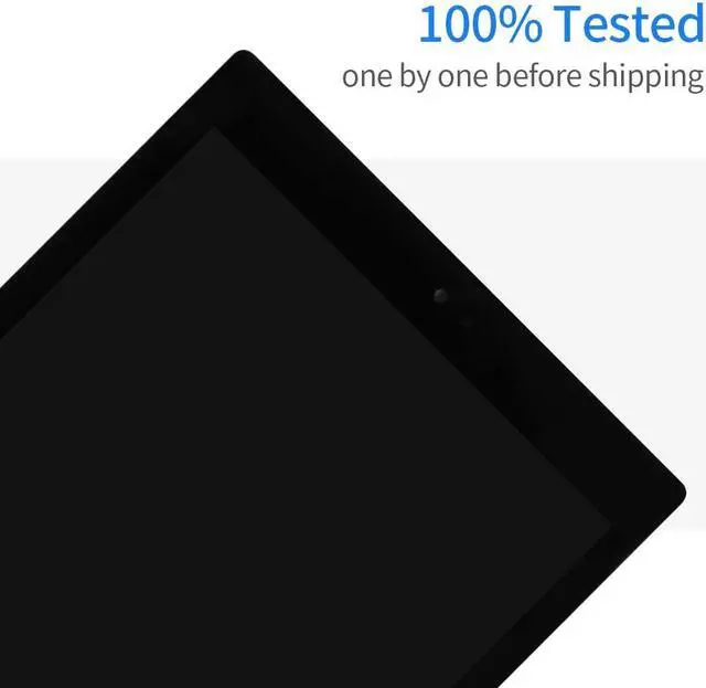 Alt view image 4 of 5 - Screen Replacement for Amazon Fire HD 10 HD10 2019 9th Gen M2V3R5 LCD Display Touch Screen Digitizer Assembly Matrrix Full Glass Panel Lens Kits with Free Repair Tools (Black)