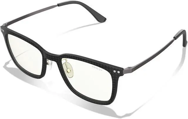 Alt view image 3 of 5 - ANYLUV Mens Blue-Light-Glasses Blue-Light-Blocking Glasses: Lightweight Carbon Fibre Blue Light Glasses Men for Gaming Gift