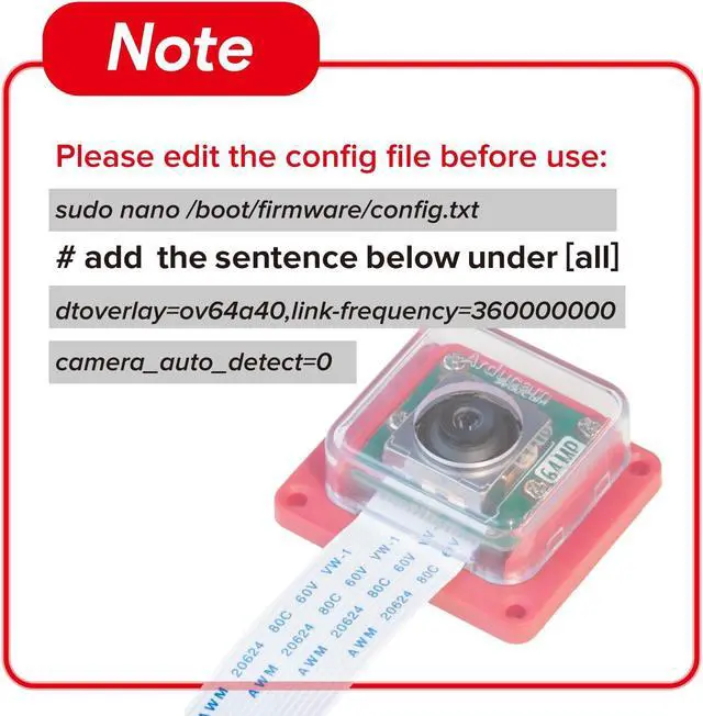 Alt view image 2 of 5 - Arducam OwlSight for Raspberry Pi Camera, 1/1.32" 64MP Pi Camera for Pi5, Pi4B, 3/3B+, and so on, High Resolution Auto Focus Camera Module, Support Libcamera Natively, with ABS Case