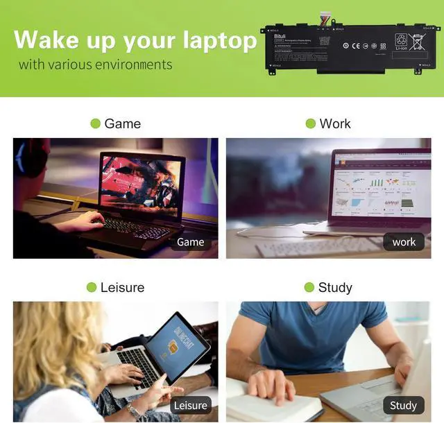 Alt view image 5 of 5 - Bituli SD03XL Battery for HP Omen 15 2020 15-EK0000 / Omen 15-EN 15-EN0000 Series SD06XL SDO6XL HSTNN-089U HSTNN-DB9U HSTNN-OB1R L84356-2C1 L84357-AC1 L84392-005 L84394-005 52.5Wh