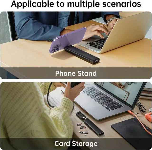 Alt view image 4 of 5 - Multifunctional 10 in 1 USB C Hub 3.0 and Ultra-Slim SD Card Reader for iPhone Android and Computer with Micro SD Memory Card Case USB C Cable Memory Stick Plug and Play (HUB)