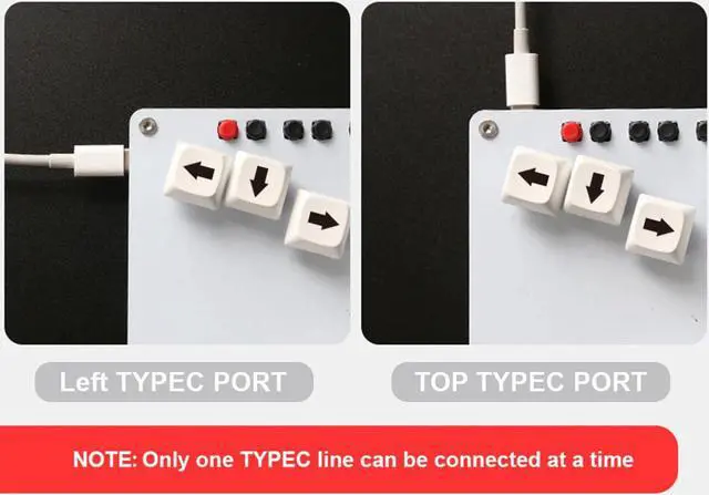Alt view image 2 of 5 - ciciglow Low Latency Fighting Box Keyboard for Hitbox WASD GP2040 CE Fightstick Stick with Switch, Pre Installed Firmware, Easy to Use, Multiple SOCD Cleaning Modes, [Video [Video