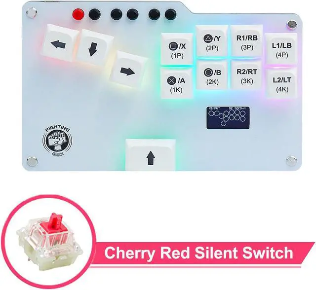Alt view image 3 of 5 - ciciglow Low Latency Fighting Box Keyboard for Hitbox WASD GP2040 CE Fightstick Stick with Switch, Pre Installed Firmware, Easy to Use, Multiple SOCD Cleaning Modes, [Video [Video