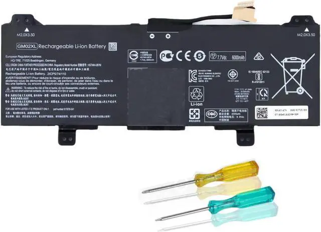 Main image of BND GM02XL 917725-855 HSTNN-DB7X Laptop Battery Compatible with HP Chromebook X360 11 G1 G6 G7 EE Chromebook 14 G5 14-CA000NA Series Notebook 917679-271 HSTNN-UB7M 7.7V 47.3WH 6000mAh