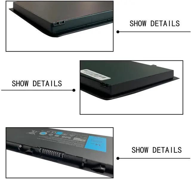 Alt view image 4 of 5 - PFXCR F38HT G0G2M T19VW 3RNFD V8XN3 34GKR HJ8KP NCVF0 451-BBFT 451-BBFV 451-BBFY Laptop Battery Replacement for Dell Latitude E7420 E7440 E7450 Ultrabook 7000 Series(11.1V 34Wh)