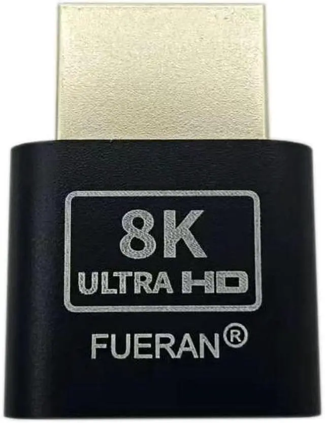Main image of FUERAN 2K 4K 8K HDMI Dummy Plug-Virtual Monitor Display Emulator Headless Adapter 3840x2160@60Hz 1080@120HDR DVI EDID Emulator (2K-1080P-20P)