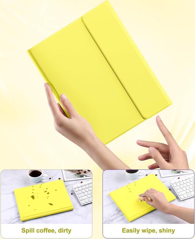 Alt view image 5 of 5 - Harvopu Compatible for iPad 11th 10th Generation Case with Keyboard, Folio Cover with Pencil Holder, Multi-Touch Trackpad, 7 Color Backlit, Detachable Keyboard for iPad (A16) 11th/10th Gen (Yellow)