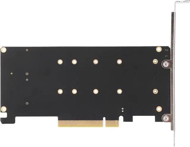 Alt view image 2 of 5 - M.2 NVME PCIE Adapter Card, 2 x 32Gbps Full Speed PCIE 3.0 PCIE 4.0 X16 Expansion Card, M.2 SSD PCIE X8 M Key Hard Drive Converter Reader Express Adapter(ph45)