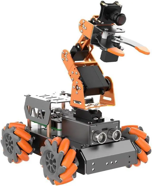 Main image of HIWONDER 5DOF AI Vision Robotic Arm Powered by Raspberry Pi 5 4GB Smart Robotic Arm Mecanum Wheel Chassis Robot Car Kit DIY Robot for Beginners