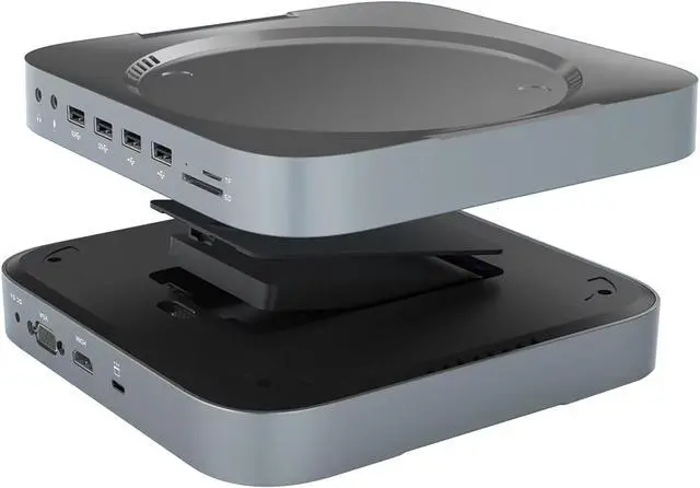 Main image of Multi-Function High-Def Video Storage Device with 12-in-1 Connectivity: Supports 2.5 SATA HDD, USB 3.0 + USB 2.0, HDMI/VGA Dual Display Ports, Type-C Fast Charging