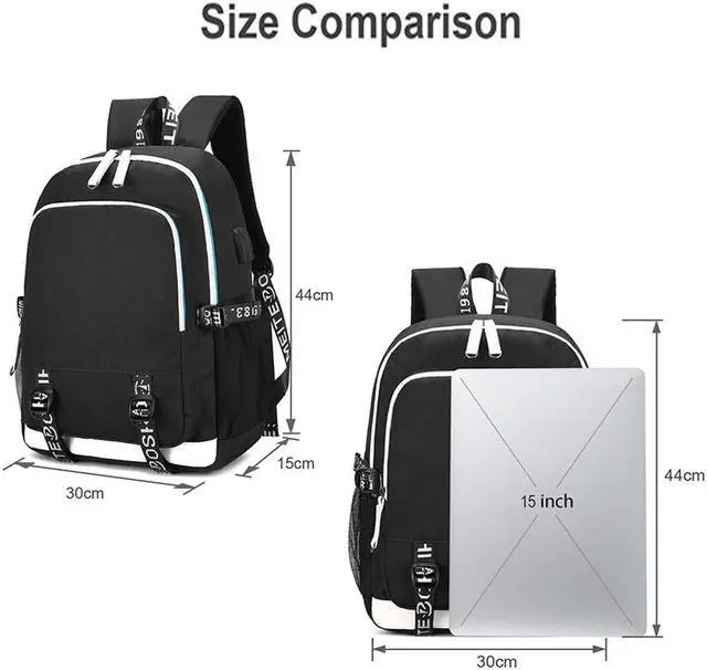 Alt view image 2 of 5 - KARFRI Soccer Player 7 Multifunction Sport Backpack Travel Laptop Football Fans Bag for Men Women (Blue lines - 2)