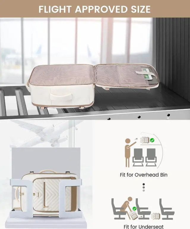 Alt view image 2 of 5 - LOVEVOOK Travel Backpack For Women,50L Carry On Backpack Flight Approved,TSA Personal Item Travel Bag Fits 18 Inch Laptop,Business Weekender Overnight Daypack with 3 Packing Cubes