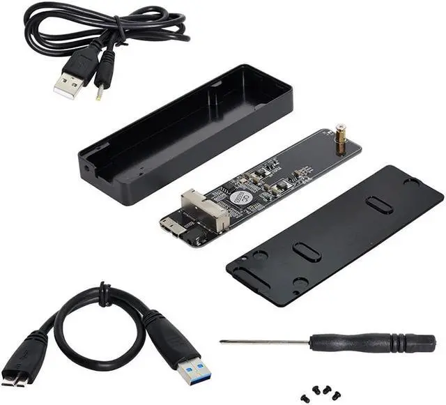 Alt view image 2 of 5 - NFHK Mac Air Pro 2013 2014 2015 2016 SSD Portable Case USB 3.0 to 16+12 Pin Mobile Box HDD Enclosure