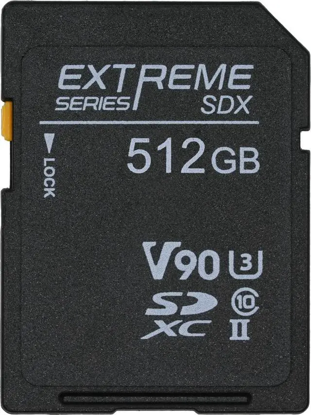 Main image of Novachips 512GB Extreme SDXC V90 UHS-II Memory Card - Nikon/Panasonic/Canon/Sony/Fujifilm (NP467C512GZX3)
