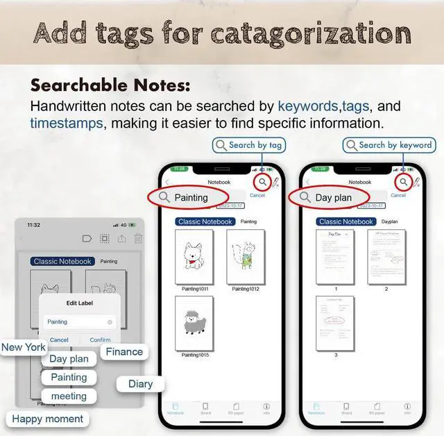 Alt view image 5 of 5 - OPHAYA 3in1 Digital Smart Pen, Smartpen Writing Set-Smart pens for Note Taking, Real-time Digital Synchronization Compatible for iOS and Android Smartphone, Smart Pen and Notebook and Writing pad