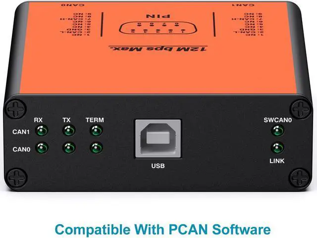 Alt view image 5 of 5 - USB2CANFD-X2 USB to Dual Channel CANFD Converter for Raspberry Pi4/Pi3B+/Pi3/Pi Zero(W)/Jetson Nano/Tinker Board/PC