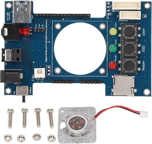 Main image of Digital IO Board,Professional Manual Soldering V1.2 for Mister FPGA 7 USB Port IO Board for Terasic Nano Accessories