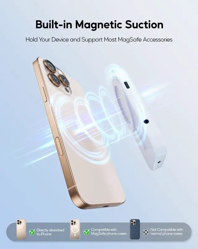 Alt view image 3 of 5 - PULWTOP Magnetic M.2 2230 SSD Enclosure for iPhone 15 16 Pro/Max ProRes, M.2 2242 2260 2280 NVMe SSD to USB C Enclosure 10Gbps, 60W PD, USB-C/ 3.5mm Audio for MacBook iPad (SSD Not Included) - Blue