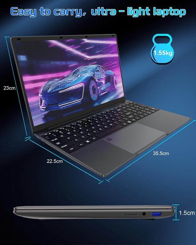 SAINTDISE 15.6 inch Laptop Computer,16GB RAM LPDDR4 512GB